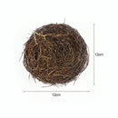 8-20cm Nature Rattan Bird Nest Easter Egg Decoration Prop Artificial Nest for Easter Party Home Garden Decoration DIY Craft