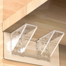 2/4pcs Adhesive Shelf Support Pegs For Kitchen Bedroom Closet Cabinet Shelf Support Clips Wall Hanger Sticker Bracket Holder
