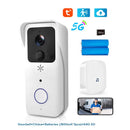 5G 2.4G WLAN Video Türklingel 1080P Tuya Smart Outdoor Funk-Gegensprechanlage Wasserdichte Wireless Kamera mit AC/DC-Stromversorgung