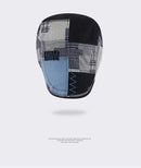 Men Beret Hat Cotton Buckle Adjustable Newsboy Hats Cabbie Gatsby Cap