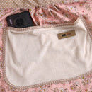 1pc Strap Canvas Floral Apron with Hood, Waterproof Oil-resistant Breathable Workwear WaistApron