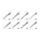 8pc Tie Clip Set Metal Silvery Color Necktie Clip For Men Wedding Gentleman Ties Bar Crystal Pin For Men's Accessories Jewelry