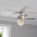 52 Zoll Kronleuchter-Deckenventilatorleuchte mit 5 Flügeln und Fernbedienung