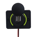 Universal Car Charge Socket 12-24V 3.1A Dual USB Plug Charger Power Outlet Accessories For Camper Caravan RV Bus Boat Accessory