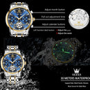 OLEVS Original Uhr für Herren, Automatische Mechanische Armbanduhr, Top-Marken Luxus Tourbillon Armbanduhr Klassische Herren Schwarze Uhren 6607