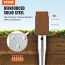 SucceBuy No Dig Ground Anchor 1Pcs 3.94 x 2.76 x 27.56 in DIY Screw in Post Stake Includes 6 Lag Bolts & a Rebar U-Shape Holder