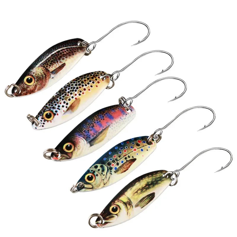 Ultralight Freshwater Brass Metal Bait Trout Pike Bass Lake Spinning Hard Bait 3g 5g Metal Spinner Lure Fishing Carp Fishing