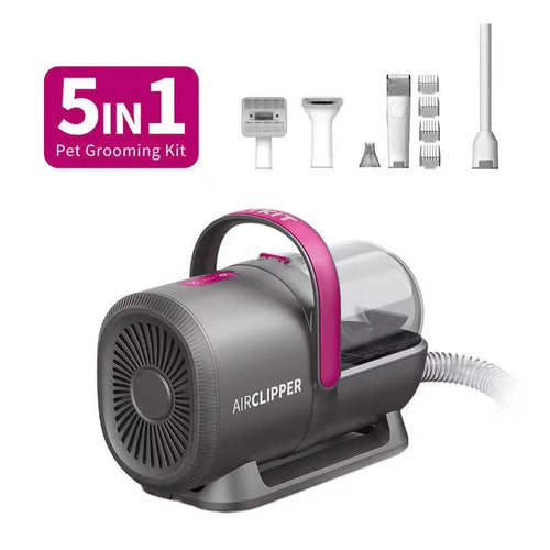 The Airclipper | 5-in-1 Pet Grooming Vacuum Kit for Cats & Dogs