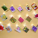 LED String Lights 5M/10M Photo Clip Fairy Lights Outdoor Battery Operated Garland Christmas Decoration Party Wedding Xmas