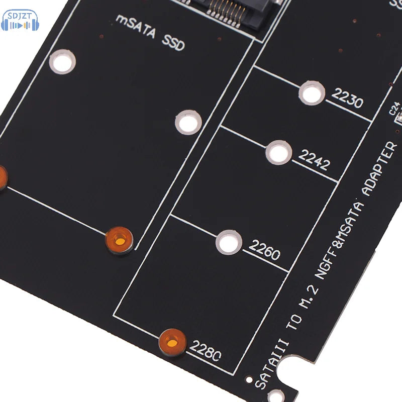 SATA 60Gbps To M2 NGFF SATA SSD MSATA SSD Adapter MSATA To SATA M.2 NGFF To SATA Hard Disk Adapter Board