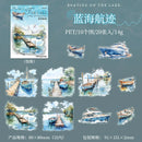 20pcs/1lot Kawaii Scrapbook Sticker canoeing on the lake Scrapbooking Supplies Planner Decorative Craft Stationery Sticker