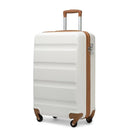 Kono Suitcase, Hard Shell ABS Luggage Travel Trolley Case with 4 Spinner Wheels and TSA Lock