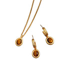 Trendiger Schmuck im europäischen und amerikanischen Design, Steinanhänger-Halskette für Damen, Trend 2023, neue elegante Ohrringe, Accessoires