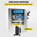 Sihao Ice Cream Machine 1200W A168 Panassonic  Compressor Ice Cream Maker 3Flavors Ice Cream Making Machine 4 Nozzles LCD Pannel