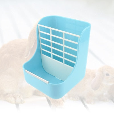 Rabbit Food Feeder Small Animal Supplies Rabbit Chinchillas Guinea Pig 2 In 1 Feeding Bowls Double use for Grass and Food