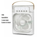 3-in-1 Air humidifier Cooling USB fan Water mist Small refrigeration Air conditioner Mini fan Water cooled silent air cooler