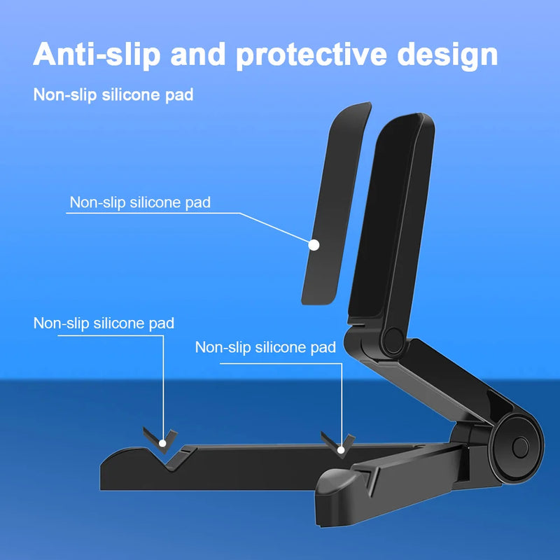 Folding Universal Tablet Bracket Stand Holder Adjustable Desktop Mount Stand Tripod Table Desk Support for IPhone IPad Mini Air