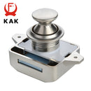 10PCS KAK Camper Car Push Lock 20mm RV Caravan Boat Motor Home Cabinet Drawer Latch Button Locks For Furniture Hardware