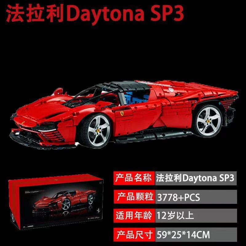 NEW high tech Technical 42143 Ferrari Daytona SP3 Supercar Model Building Block Sport Car Toys For Boys Girls Kids Birthday Gift