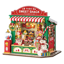 Robotime Mini House Building Craft Kits DIY Miniature House Kit Decoration Christmas Fireplace for Adults Gift For Christmas