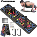 Portable Multifunctional Push-up Board Set With Handles Foldable Fitness Equipment For Chest Abdomen Arms And Back Training