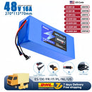 Aleaivy 48V 16Ah Electric Bike Lithium Battery Pack 16000mAh Li ion Ebike Battery for Bicycle Scooter Motorcycle with Charger