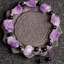 Natural Amethyst Diy Bracelet Irregular Healing Stone Purple Gravel Mineral Specimen Raw Quartz Crystal Necklace Gifts Jewelry