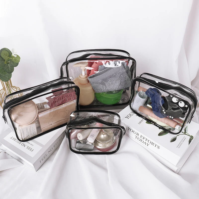 Toiletry Bags,  Travels Bags for toiletries, Clear Cosmetic Bags with Zipper Carry on Toiletry Bag Airport Airline Compliant Bag