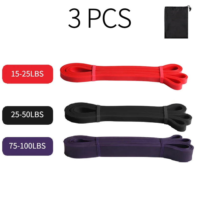 Heavy Duty Latex Resistance Band Exercise Elastic Band For Sport Strength Pull Up Assist Band Workout Pilates Fitness Equipment