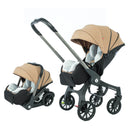 EU STOCK 4 in1 baby stroller Multifunctional newborn baby carriage Foldable Basket type seat Lightweight Travel Pram car seat