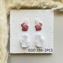 Shapes Small Easter Theme Polymer Clay  Cutter for Making Earrings, Easter Egg Rabbit Shape crucifix Soft pottery jewelry making