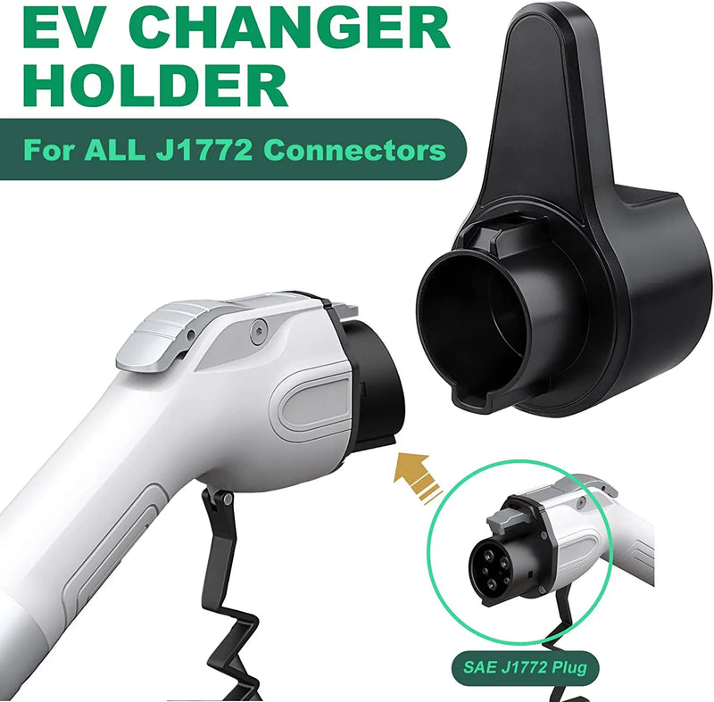 TAYSLA EV Charger Holder Wall-Mount Electric Vehicle Charging Cable Holder Holster Dock for Electric Cars J1772 TYPE 2 GBT Tesla