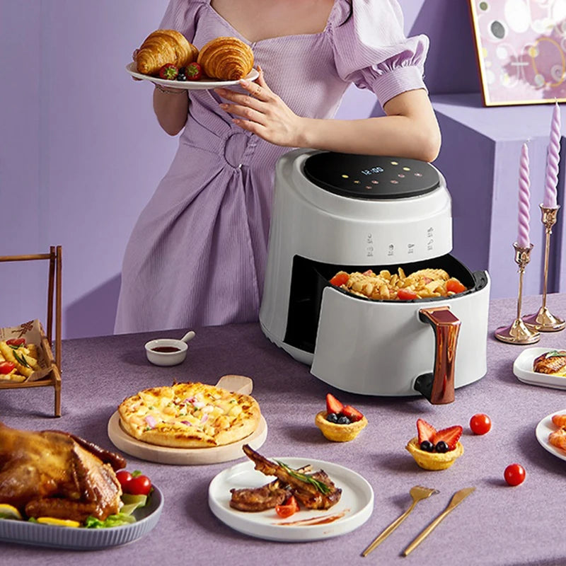 8-liter fully automatic air fryer machine smart oil-free electric oven