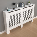 Wood Radiator Cover Modern Tall Radiator Shelf Large Heater Covers Horizontal Slats