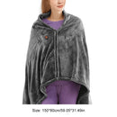 USB Heated Blanket 3 Heating Level Adjustable Heated Shawl Throw Blanket Coral Velvet Fast Heating Leg Blanket for Home & Office