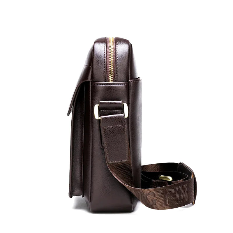 Luxury Brand Business High Quality Casual Men Bag Vertical Business Leather Shoulder Bag fashion Man Crossbody Messenger bag