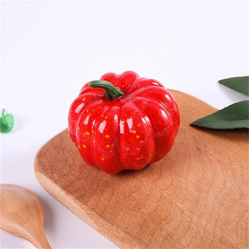 Mini Artificial Halloween Pumpkin Decor Simulation Vegetable DIY Craft Halloween Home Party Decoration Props Farmhouse Harvest