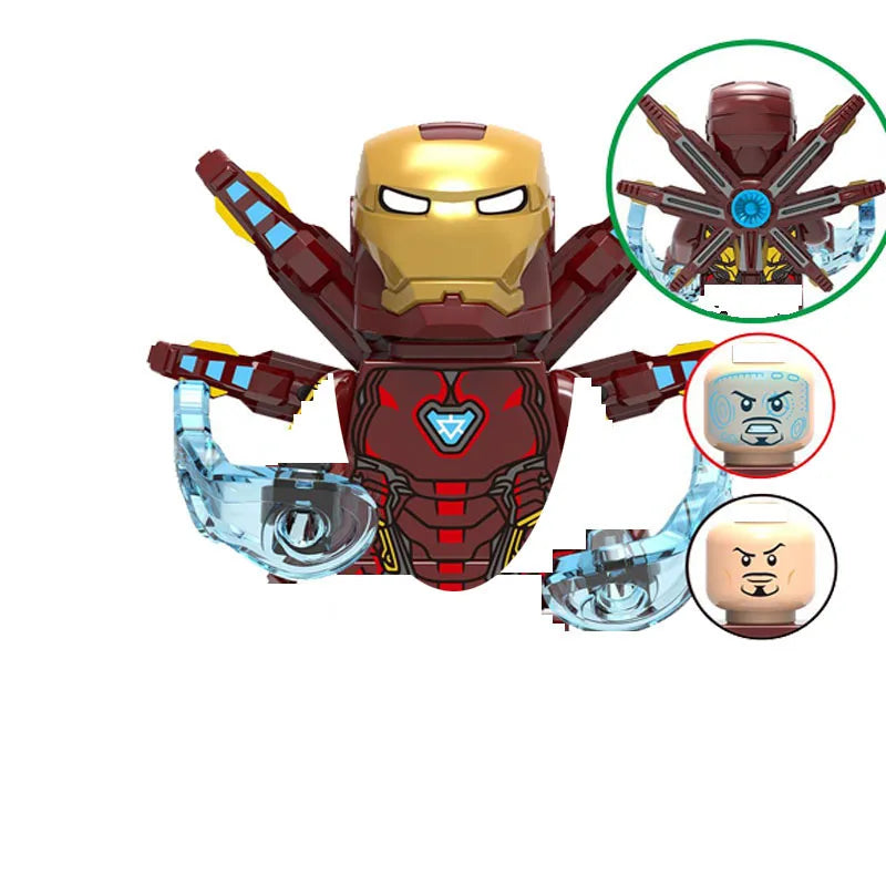 Groot Rocket Raccoon Star Lord Gamora Thanos Model Action Figure Blocks Construction Building Brick Toys For Children