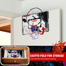 Mini Basketball Hoop for Kids, Over The Door Indoor Basketball Hoop for Bedroom, Wall Mounted Mini Hoop Toys Gifts, with Pump.
