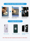 Magnetic Metal Phone Holder, Car Phone Mount, Universal Magnetic Phone Holder Stick-On, Suitable For All Smartphones