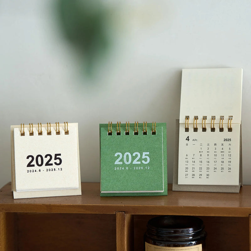 Simple Mini 2025 Calendar Office School Supplies calendar Desk calendar monthly Planner Desk accessories Decor Record