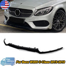 The Black Aero Line | 3-Piece Front Splitter Lip Kit for Mercedes-Benz W205
