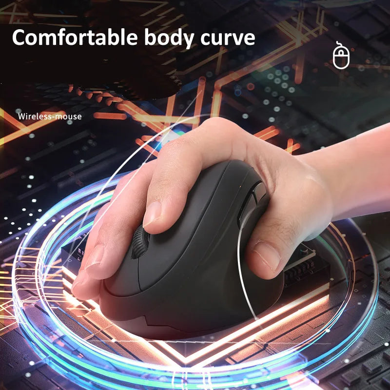 HKXA 2.4G Wireless Vertical Mouse Ergonomic USB Mouse 1600DPI Office Mice Pink 6D Mini Silent Gamer Mause for Computer Laptop PC