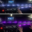 USB Interior Light Car Central Control Dashboard Atmosphere Remote Control LED Ambient Strip Lights RGB Auto Decorative Lamps