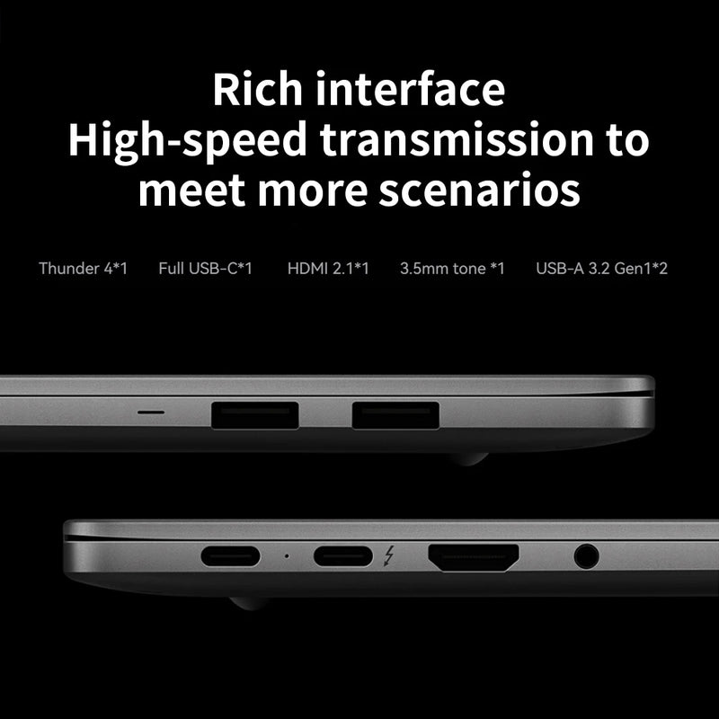 Xiaomi RedmiBook Pro 16 2024 intel  Ultra 5/Ultra 7 Intel ARC Graphics NPU 32GB RAM 1T/2T SSD 3K 120Hz Screen Mi Office notebook