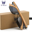 Wood Sunglasses For Men Women Square Metal Sun Glasses Blue Lens UV Protection New Eyewear 9006