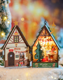 Robotime Mini House Building Craft Kits DIY Miniature House Kit Decoration Christmas Fireplace for Adults Gift For Christmas