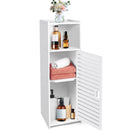 DayPlus Bathroom Floor Cabinet, 3 Tier Home Storage Cabinet with Doors & Shelves, Free Standing Tall Slim Side Organizer Cabinet