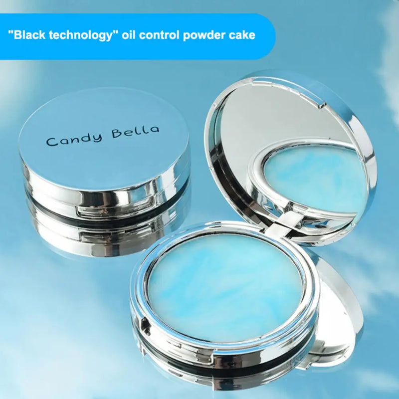 Nature Color Pressed Powder Makeup Transparent Finishing Powder Waterproof Fine Powder For Face Makeup With Puff Korean Cosmetic