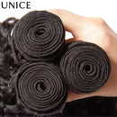 UNice Hair Curly Hair Bundles Unprocessed Natural Color 10A Grade 100% Human Hair 1/3/4 PCS Deal